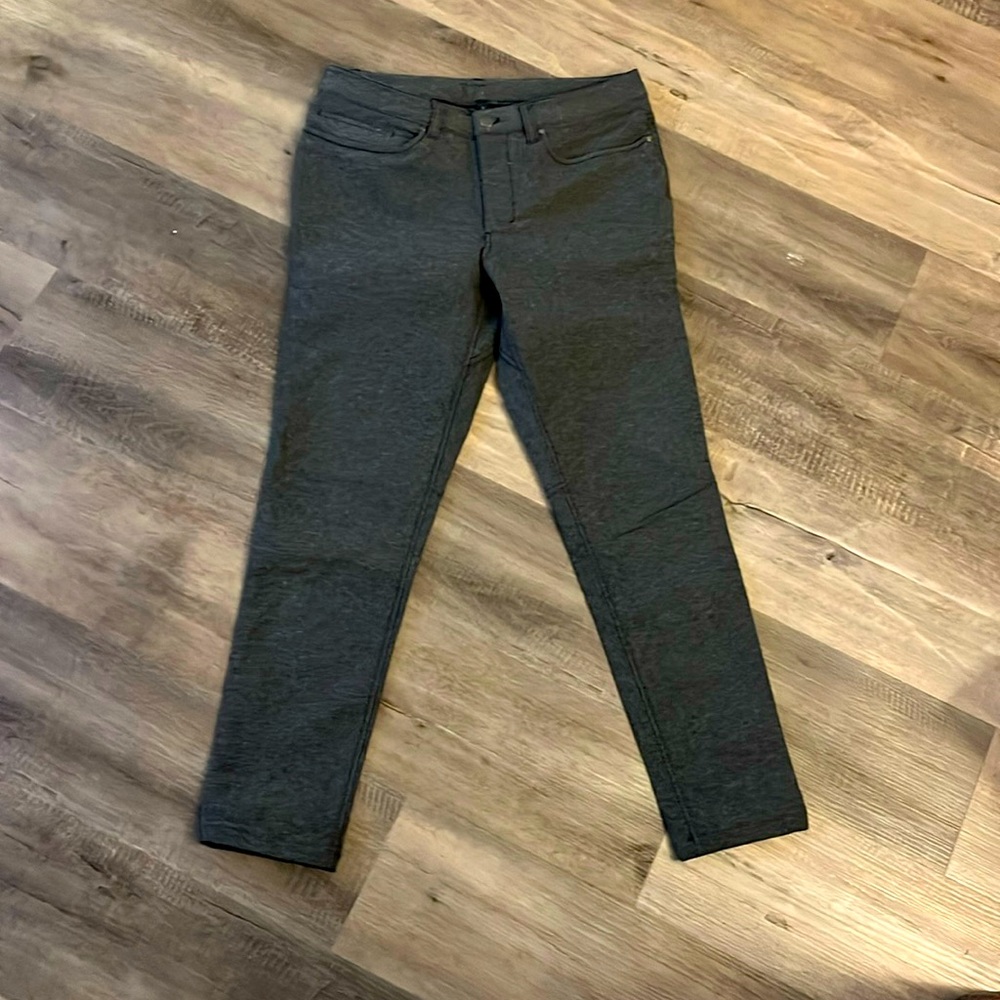 Lululemon ABC skinny. SZ 32W.  Inseam hemmed to about 30”. Excellent condition.